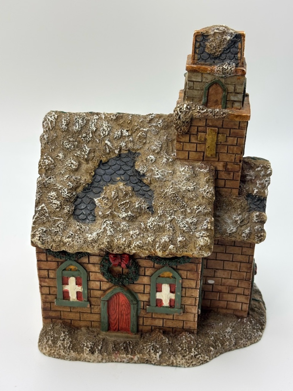 Cedar Creek Church Christmas Figurine –Opens to Reveal Crucifix, Christ & Bible